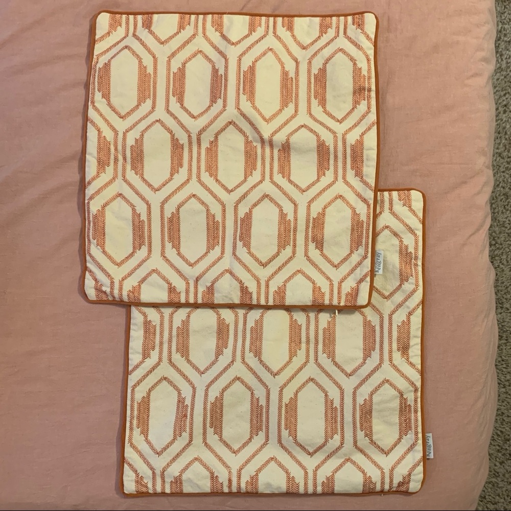 Cute pair of boho pillow covers!